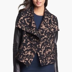 New !!! DIANE VON FURSTENBERG 'Marvela' Leather Jacket
